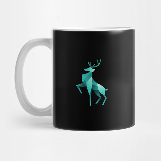 3D geometric deer by Aksa Inov